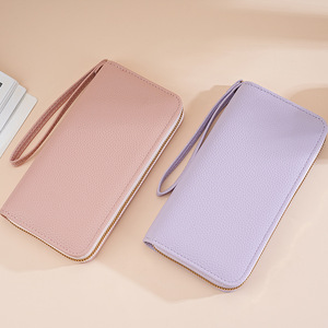 Phụ Nữ Của Công Suất Lớn Dài Ví Dây Kéo Đóng Cửa Hàn Quốc Phong Cách Cổ Tay Ly Hợp Điện Thoại Di Động Túi Công Ty Quà Tặng Khuyến Mãi - Product Image 2