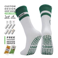Chaussettes de yoga pour femmes avec logo personnalisé, chaussettes de sport en coton doux antidérapantes, chaussettes à grip personnalisé pour le Pilates, la barre et la danse