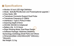 Diskon besar B51vet pemindai Ultrasound vetterarium untuk anjing kucing domba babi kuda sapi portabel mesin Ultrasound dokter hewan harga - Product Image 6