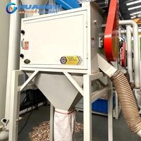 Houtverhakselaar met hamermolen, bamboe-chips maalmachine, 10-80 mesh houtmeelmolen met cycloonseparator