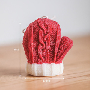 Handmade Modern Christmas Plush Wool Gloves with Aromatherapy Soy Wax <b>Candle</b> for Stall Activities & Birthday Gifts - Product Image 6