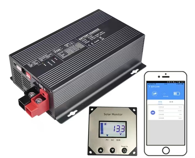 Smart AC-DC Charge Controller Support GEL Lead-acid AGM LiFePO4 Lithium-ion Battery Charger 12V 30A