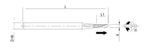 Italian Premium Tools Microtools Solid Carbide <b>Milling</b> <b>Cutters</b> Negative Helix <b>Milling</b> <b>Cutter</b> - Product Image 5