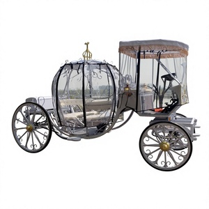 Carroza de Calabaza Eléctrica Blanca para Bodas, Venta al por Mayor, Carroza de Caballos de Calabaza para Bodas en Oferta - Product Image 3