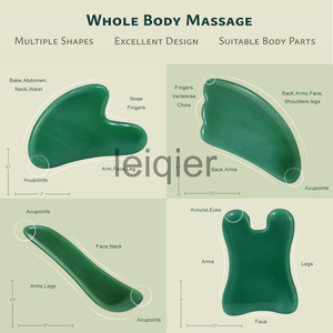 Custom Logo Guasha <span class=keywords><strong>Facial</strong></span> Tool Spa Acupunctuur Therapie Body Sloop Massage Board Trigger Point Behandeling Tool - Product Image 4