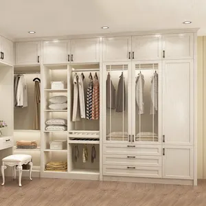 Armoire personnalisée en bois pour spa, plusieurs couleurs, placards de chambre à coucher, meubles de garde-robe en bois