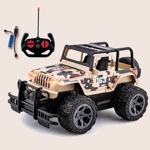 Vehículo <span class=keywords><strong>militar</strong></span> <span class=keywords><strong>todoterreno</strong></span> a escala 1:24, camiones Je EP, coche de carreras RC todo terreno de 27MHz para niños - Product Image 2