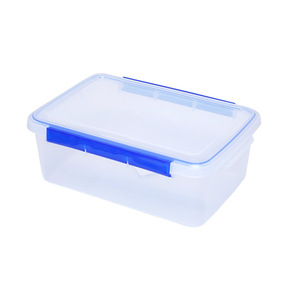 Food Storage <b>Box</b> Square Transparent Plastic Clip-On Lid For Fridge <b>Freezer</b> Use - Product Image 3
