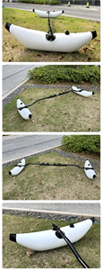 Buona qualità portatile gonfiabile galleggiante d'acqua barca stabilizzatore doppio Kayak stabilizzatore equilibrio Kayak PVC acqua galleggiante - Product Image 4