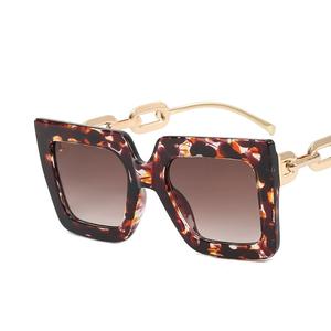 Vintage Uv400 Protection Personnalisé Oversize Carré Personnalisé Shades Pc Creux Lunettes Jambes Conception Lunettes de Soleil - Product Image 2