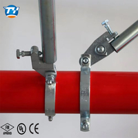 FM pour kit de fixation de tuyaux Unistrut, ensemble de colliers de serrage pour profilés Unistrut, support de tuyau réglable en métal galvanisé industriel (en pouces)