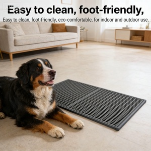 Bandeja Sanitária Moderna de Plástico Reforçado para Cães com Grade Antiderrapante, Fácil de Limpar, Sanitário Interno/Externo para Cães Grandes - Product Image 3