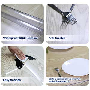 Tappetino Protettivo <span class=keywords><strong>Rettangolare</strong></span> Lavabile di Alta Qualità <span class=keywords><strong>per</strong></span> Cassetti della Cucina, Copritavolo Trasparente in PVC, Tappetino <span class=keywords><strong>per</strong></span> Scrivania - Product Image 3