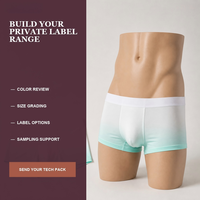 HAGO Boxers tricotés mi-taille personnalisés pour hommes – Anti-bactériens, écologiques, respirants, doux, avec taille élastique pour usage quotidien