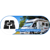 Supports de fixation d'angle pour panneaux solaires ABS avec passe-câbles pour camping-cars, bateaux, motorhomes, caravanes