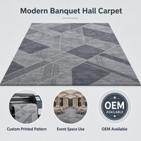 Moquette murale en nylon imprimé pour chambre d'hôtel, tapis large pour suite, revêtement de sol confortable