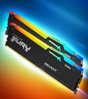For FURY Black 64GB (32Gx2) 6400Mhz DDR5 RGB XMP3.0 Desktop Memory KF552C40BBAK2-64 in Stock RAM