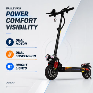 Trottinettes électriques pliables 48V puissantes X4 à double moteur, 2 roues, pneus larges de 10 pouces, tout-terrain, haute vitesse, pour adultes - Product Image 1