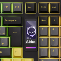 Clavier mécanique AKKO 5098B OEM avec écran LCD TFT, ISO-DE 3-en-1 (UK/DE/Nordique), 1800 compact, batterie 8000 mAh, charge rapide, RGB