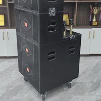 Todo en uno Line array Pro Altavoz activo de 18 pulgadas Sistema de matriz de línea Sistema de megafonía profesional Juego de altavoces al aire libre Altavoz de matriz de línea