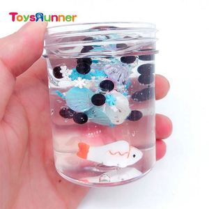 2019 New Educational Safety Certified Charms Blue Crystal Clay Kids <b>Slime</b> Plastic Bottle Ocean Sea Dolphin 50g 6+ - Product Image 5
