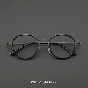 26047-1 Gafas de Miopía Ovaladas con Patrón Geométrico de Marco Completo Ultraligero Estilo Linde para Hombre, Montura Retro Danyang, Venta al por Mayor - Product Image 6