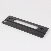 Panneau avant d'amplificateur audio en aluminium personnalisé OEM/ODM, châssis d'amplificateur audio, panneau de carte d'amplificateur en gros