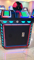 Máquina de tiro recreativa para interiores operada con monedas, juego de arcade mini de PVC, centro de entretenimiento con tickets