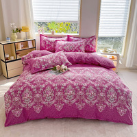 Ensemble de couette en gros d'usine, taille Queen, ensemble de literie à imprimé léopard doux pour un usage domestique