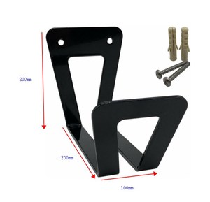 Suporte de capacete de metal fixado na parede, prateleira exibe chapéu do capacete - Product Image 2