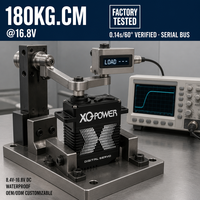 Moteurs servo 180 kg en vente directe d'usine XQ-POWER XQ-S9150D 4S LiPo 16,8 V sans balais avec engrenages en acier inoxydable étanches pour bras robotisé