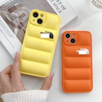 Coque de téléphone portable en TPU souple 3D effet doudoune pour iPhone 16 15 14 Plus 13 12 11 Pro Max, personnalisable OEM, vente en gros