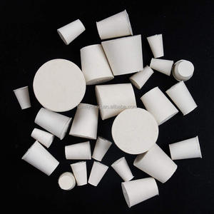 Bouchon en caoutchouc blanc, bouchon d'étanchéité à enfoncer, bouchon en caoutchouc de laboratoire, bouchon de tuyau, réservoir, bouteille de vin, trou conique, bouchon 000 #   00 #   0 # - Product Image 2