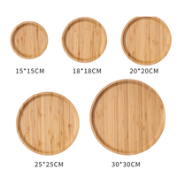 Plateaux en bois naturel de différentes tailles pour la cuisine à domicile, fabrication OEM, assiettes en bois, assiettes en bambou