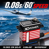 Micro Servo 10,5 kg Haute Vitesse Étanche Sans Noyau HV Numérique pour Hélicoptère et Avion RC OEM ODM Vente en Gros 8,4 V