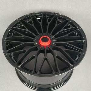 Rines de Aleación de Aluminio Forjados Personalizados en Negro Cromado para Autos de Pasajeros, 5x112 5x114.3 5x120 18 20 24 26 Pulgadas, para <span class=keywords><strong>Lamborghini</strong></span> - Product Image 1