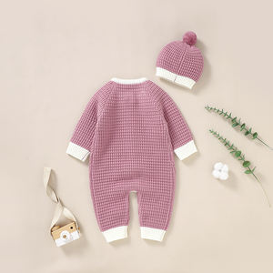 Mimixiong OEM工場価格卸売幼児新生児服ユニセックス赤ちゃん衣装<span class=keywords><strong>2</strong></span>個セット長袖ロンパースフード付き - Product Image 2