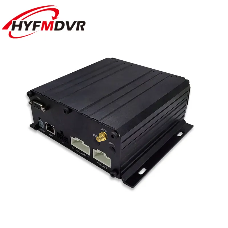 HYF H.264 dvr software Unduh 6 Channel MDVR support 6 channel GPS sekolah Bus truk Mobile DVR