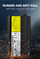 Chargeur de batterie lithium-ion YZPOWER YZ300 54,6V 6A pour vélo électrique 48V 13S universel, scooter électrique, boîtier en aluminium OEM
