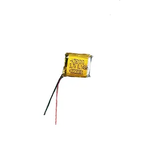 Küçük pil 3.7V 501010 40mAh lityum iyon batarya için TWS kulaklık