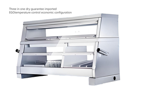 Vitrina de acero inoxidable de gran capacidad a precio de fábrica con aislamiento para pollo frito patatas fritas hamburguesa - Product Image 4