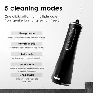 Nouveau H2Ofloss 2-en-1 2025 : <span class=keywords><strong>Hydropulseur</strong></span> dentaire sans fil et douchette dentaire 260 ml pour usage domestique portable à haute pression - Product Image 3