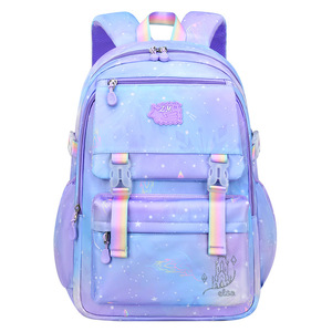 Sesame Baby Elementary <b>School</b> <b>Backpack</b> 14 In Gradient Design Lightweight Waterproof For Girls Grades 1-3 - Product Image 3