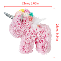 Vente en gros d'usine, rose en mousse PE de 25 cm, faite à la main, fleur artificielle pour la Saint-Valentin, la fête des mères, Noël
