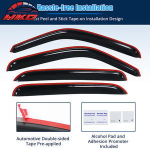 สำหรับเชฟโรเลต ซิลเวอราโด 1500 2500 3500 จีเอ็มซี เซียร์รา ครูว์แค็บ ปี 01-06 ชุดบังแดดหน้าต่าง 4 ชิ้น - Product Image 4