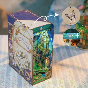 Tonecheer Puzzle 3D A Midsummer mimpi malam bermerek bersama dengan perpustakaan Inggris Diy buku kerajinan Nook Kit