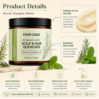 Crème Capillaire Réparatrice 100% Biologique Nourrissante Effet Soie à l'Huile de Romarin et de Batana pour la Croissance des Cheveux Bouclés/Secs – Formule Concentrée