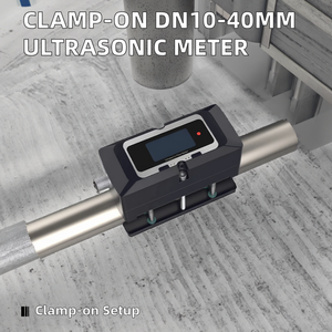 Débitmètre à pince à section variable DN10-40mm, en acier inoxydable SS316L/304, précision +/-2%, installation sans rupture de tuyau - Product Image 1