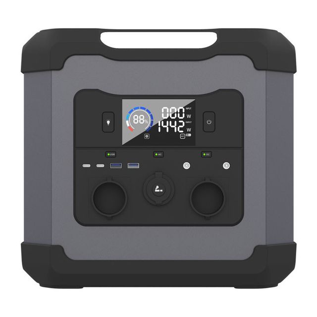 Portable 1500W/2000W Home Energy UPS Lifepo4 Backup Battery Fast Charging Outdoor Power Station MPPT Controller Flashlight