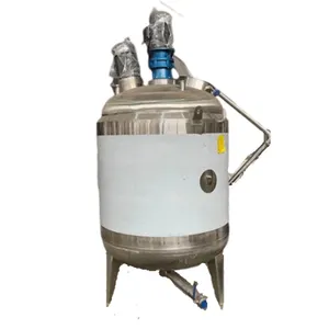 top quality 50L mixing tank with heater mixing milk oil water liquid 200L vaccum barrel mix Detergent soap 500L